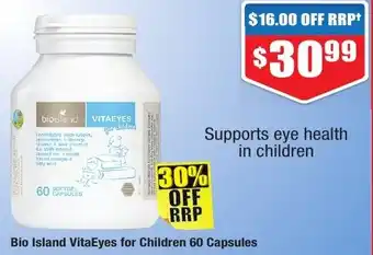 Chemist Warehouse Bio Island VitaEyes for Children 60 Capsules offer
