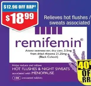 Chemist Warehouse remifemin offer