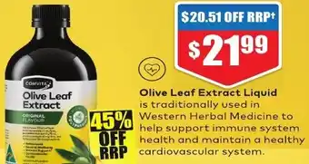 Chemist Warehouse Olive Leaf Extract Liquid offer