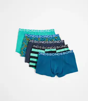 Target Bonds Boys Trunks 5 Pack - Blue + Green offer