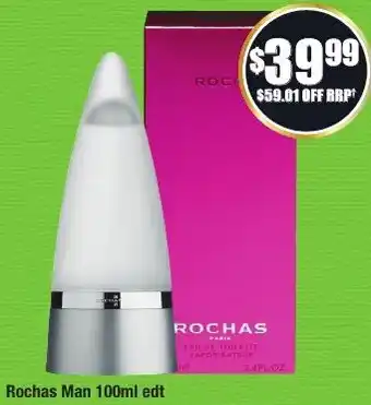 Chemist Warehouse Rochas Man 100ml offer