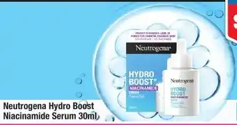 Chemist Warehouse Neutrogena Hydro Boost Niacinamide Serum 30ml offer