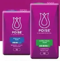 Chemist Warehouse Poise Pads Extra Plus 10 Pack or Regular 16 Pack offer