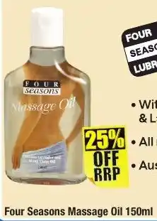 Chemist Warehouse Four Seasons Massage Oil 150ml offer