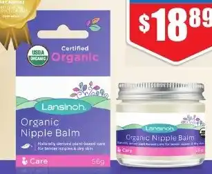 Chemist Warehouse Lansinoh Organic Nipple Balm 56g offer
