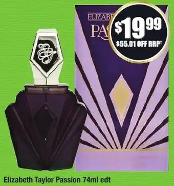 Chemist Warehouse Elizabeth Taylor Passion 74ml offer