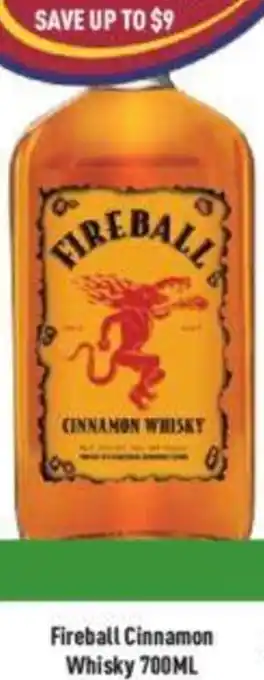 Liquor Legends Fireball Cinnamon Whisky 700ML offer