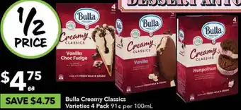 Ritchies Bulla Creamy Classics Varieties 4 Pack offer