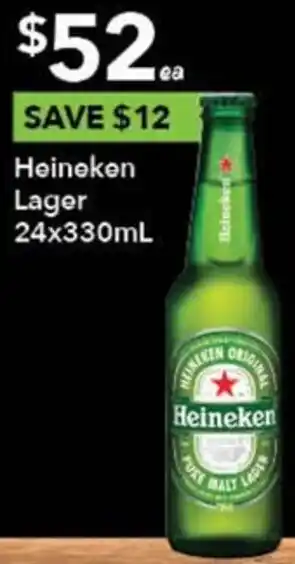 Heineken Lager 24x330mL