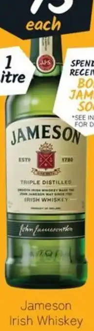 Cellarbrations Jameson Irish Whiskey offer