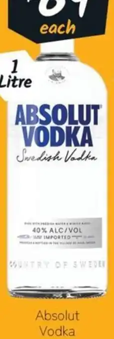 Cellarbrations Absolut Vodka offer