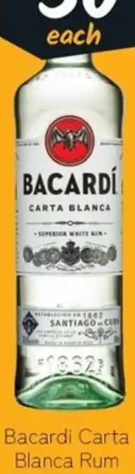 Cellarbrations Bacardi Carta Blanca Rum offer