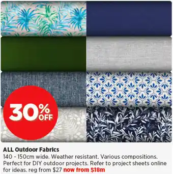 Spotlight ALL Outdoor Fabrics offer
