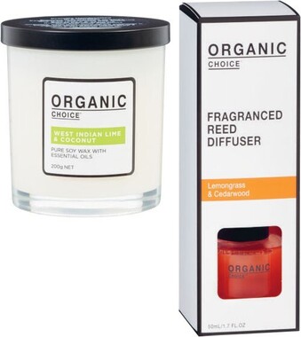 Coles Organic Choice Reed Diffuser 50mL or Candle 1 Each offer