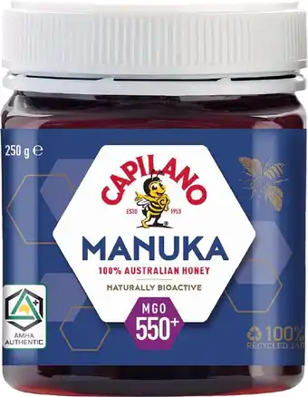 healthylife Capilano MGO 550+ Manuka Honey 250g¹ ² offer