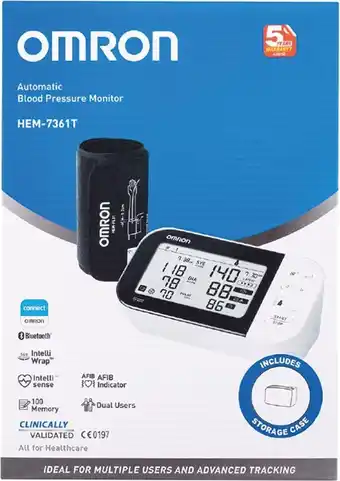 healthylife Omron HEM7361T Advanced + AFIB Blood Pressure Monitor offer