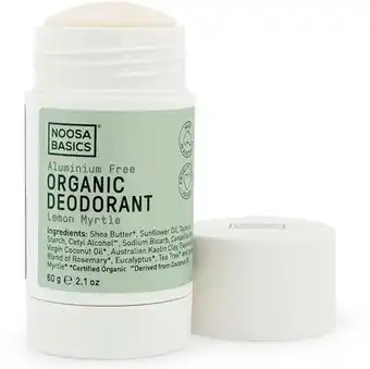 healthylife Noosa Basics Lemon Myrtle Deodorant Stick 60g offer