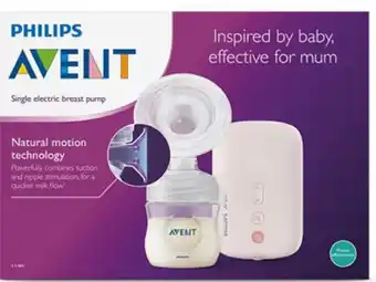 healthylife Phillips Avent Single Electric Breast Pump offer