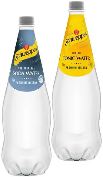 IGA Schweppes Soft Drink or Mixers 1.1 Litre Selected Varieties offer