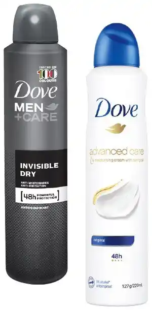 IGA Dove Men+Care or Women Anti‑Perspirant Deodorant 220‑254mL Selected Varieties offer