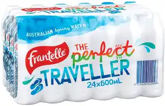 IGA Frantelle Spring Water 24x600mL offer