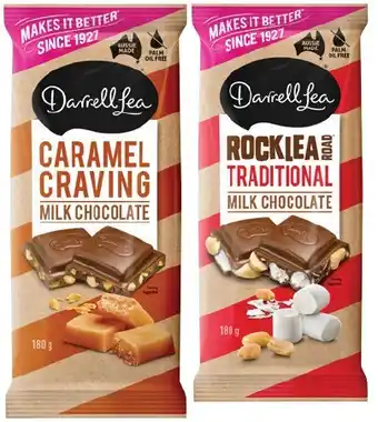 IGA Darrell Lea or Life Savers Chocolate Block 160-180g Selected Varieties offer