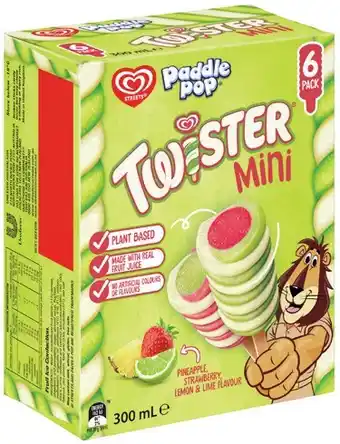 IGA Streets Paddle Pop Twister Mini 6 Pack offer