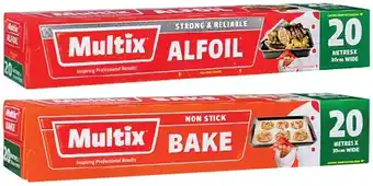 IGA Multix Alfoil or Non Stick Baking Paper 20m×30cm offer