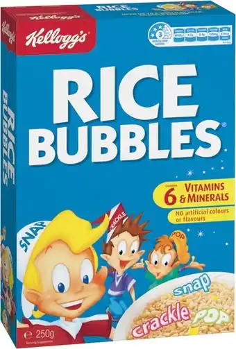 IGA Kellogg’s Rice Bubbles 250g offer