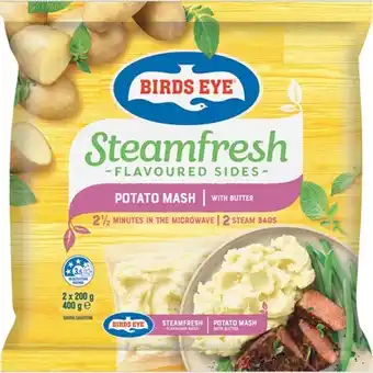 IGA Birds Eye SteamFresh Potato Mash with Butter 400g offer