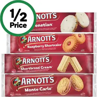 Woolworths Arnott’s Cream Biscuits 200-250g offer