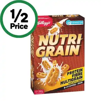 Woolworths Kellogg’s Nutri-Grain 290g or Just Right 460g offer