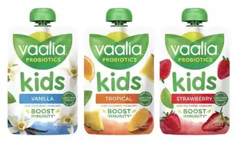 Coles Vaalia Kids Yoghurt Pouch 140g offer