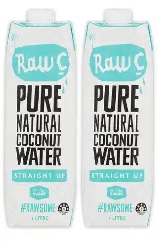 Coles Raw C Coconut Water 1 Litre offer