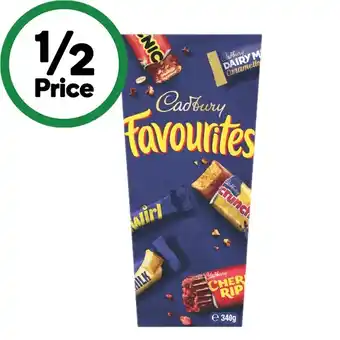 Woolworths Cadbury Favourites 340g offer