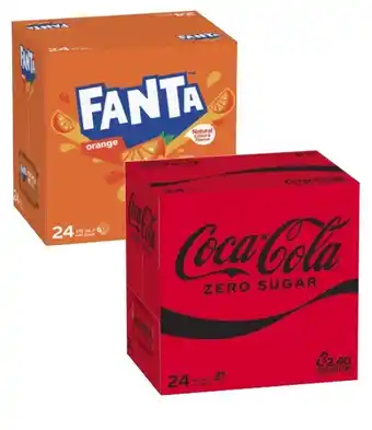 Coles Coca-Cola, Fanta or Sprite Soft Drink 24x375mL offer