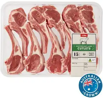 Coles Coles Australian Lamb Cutlets offer