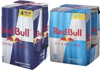 Coles Red Bull Energy Drink 4x250mL offer