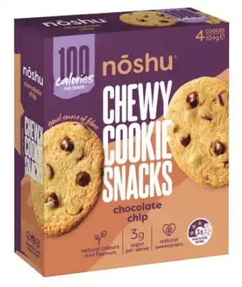 Coles Noshu 100 Calorie Cookies 104g offer