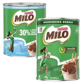 Coles Nestlé Milo 395g-460g offer