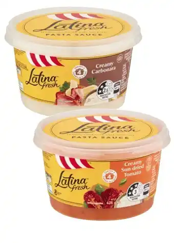 Coles Latina Pasta Sauce 425g offer