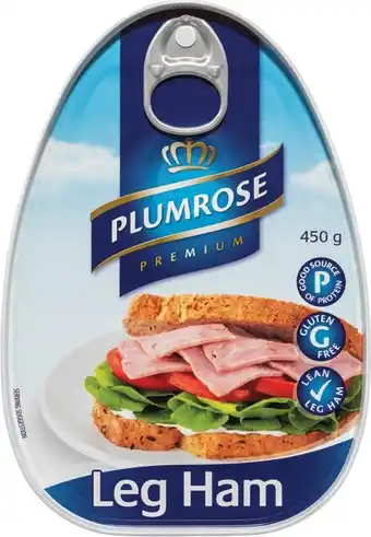 Coles Plumrose Canned Leg Ham 450g offer