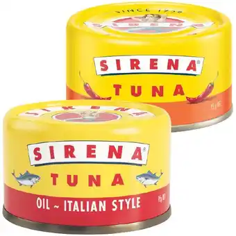 Woolworths Sirena Tuna 95g offer