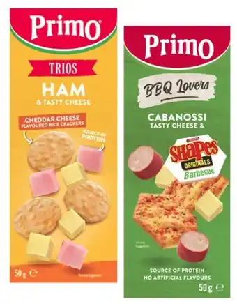 Coles Primo Trios Pack 50g offer