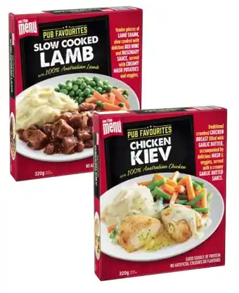 Coles On The Menu Plated Meal 320g offer