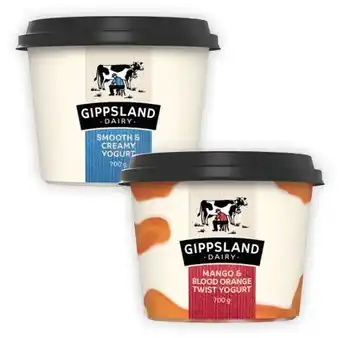 Coles Gippsland Dairy Twist Yogurt 700g offer