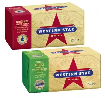 Coles Western Star Butter 250g offer