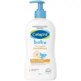 Woolworths Cetaphil Baby Calendula Wash and Shampoo 400ml offer