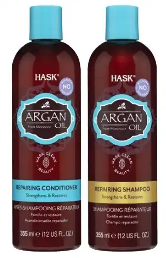 Coles Hask Shampoo or Conditioner 355mL offer