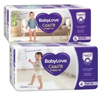 Coles BabyLove Cosifit Bulk Nappies 26 Pack-48 Pack offer